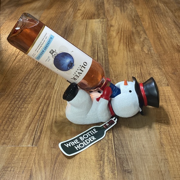 Snowman wine bottle holder NWT - Picture 1 of 7